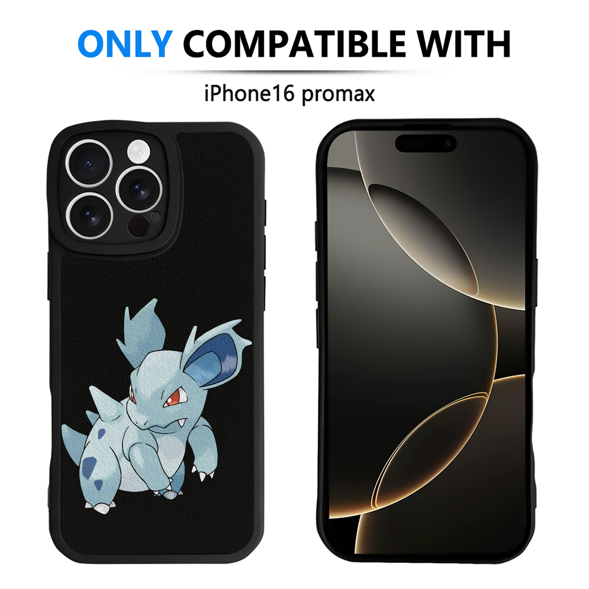 （画像用） ポケットモンスター Pokémon 【iPhone 16シリーズ対応】シリコンスマホケース（レザー調） 材質：シリコン